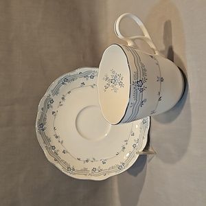 New Noritake River James 9413 Flat Cup & Saucer